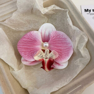 Butterfly Orchid Flower Hair Clips