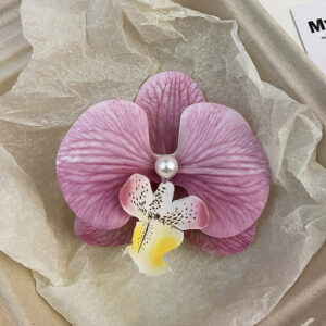 Butterfly Orchid Flower Hair Clips
