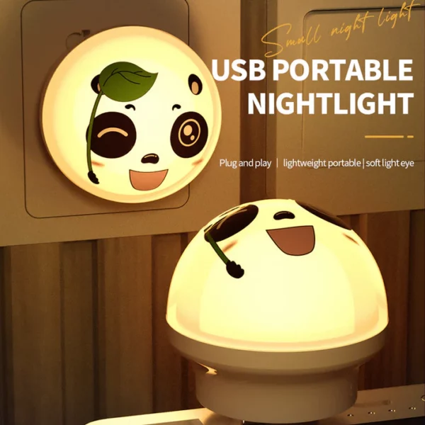 Smart Voice Command Control Panda Night Light