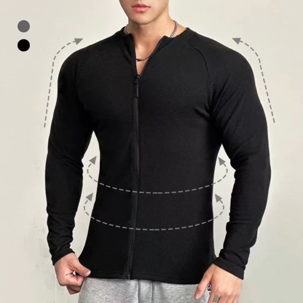 Men's Standing Collar High Stretch Athletic Jacket