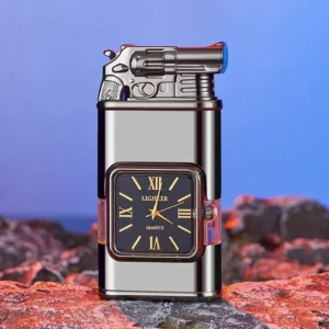 Windproof Lighter Vintage Watch Bezel Jet flame Torch