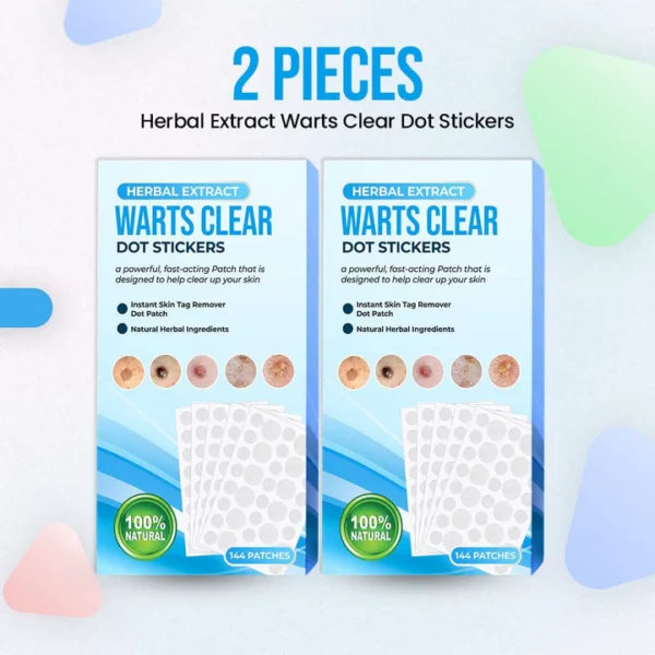 Herbal Extract Clear Dot Stickers