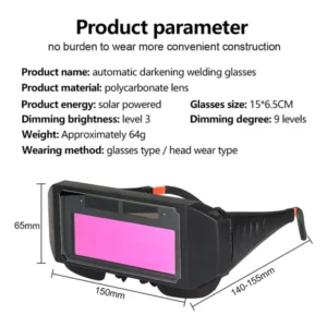 Auto Dimming Welding Glasses