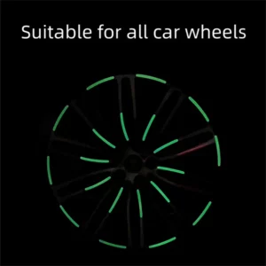 Popular Fluorescent Car Wheel Hub Tag