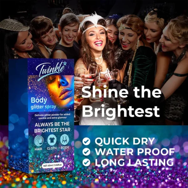 Zakdavi™ Twinkle Body Glitter Spray