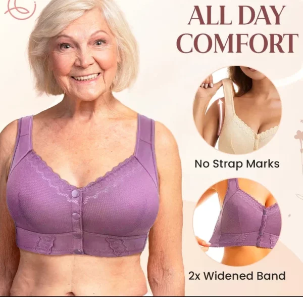 2024 New Stretchy Front Closure Breathable Bra for Seniors