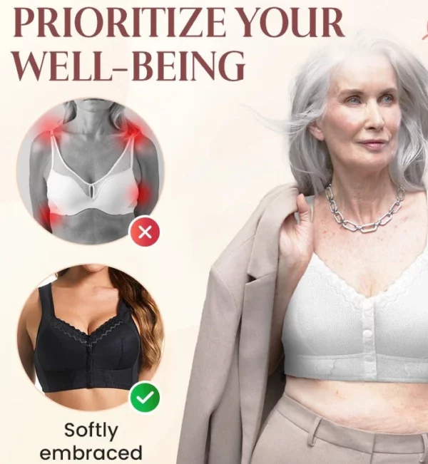 2024 New Stretchy Front Closure Breathable Bra for Seniors