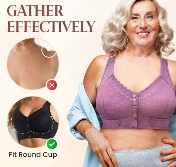 2024 New Stretchy Front Closure Breathable Bra for Seniors