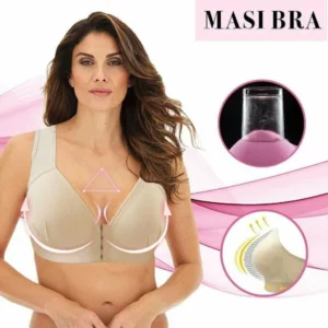 Plus Size Front Closure Elastic Push Up Comfort Bra