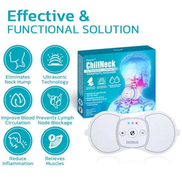 ChillNeck Ultrasonic Lymphatic Therapeutic Massager