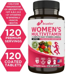 Bcuelov Women's Complete Multivitamin & Mineral Supplement