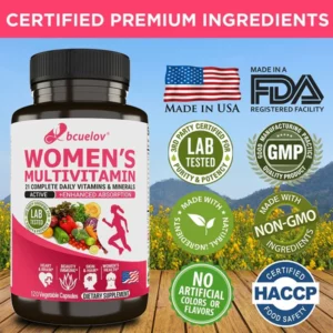 Bcuelov Women's Complete Multivitamin & Mineral Supplement