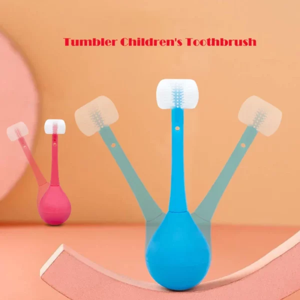 Three-Sided Children's Toothbrush