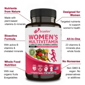 Bcuelov Women's Complete Multivitamin & Mineral Supplement