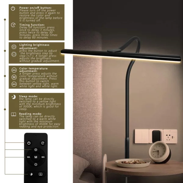 LED Desk Lamp With Clamp