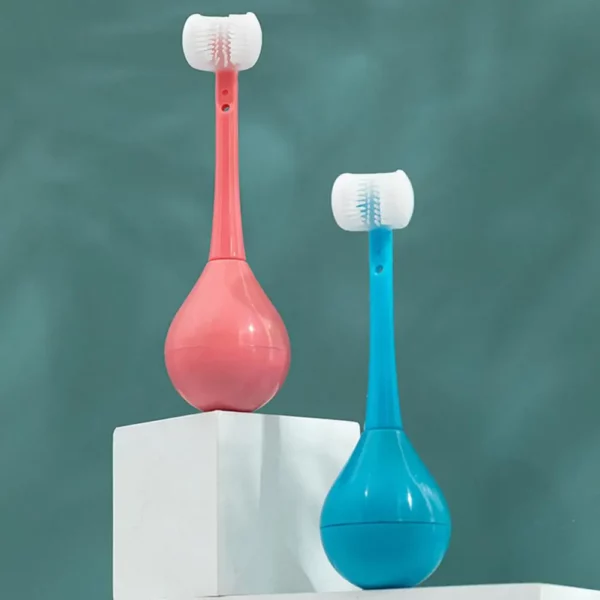 Three-Sided Children's Toothbrush