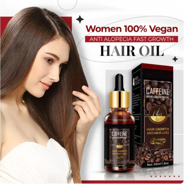 100% Vegan Caffeine Anti Alopecia Fast Growth Hair Serum