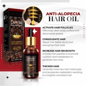 100% Vegan Caffeine Anti Alopecia Fast Growth Hair Serum