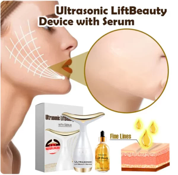 Ultrasonic LiftBeauty Device with Serum