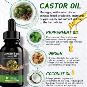 Jamaican Black Castor Oil Rapid Hair Growth Serum