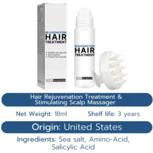 Hair Rejuvenation Treatment & Stimulating Scalp Massager