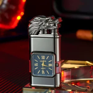 Windproof Lighter Vintage Watch Bezel Jet flame Torch