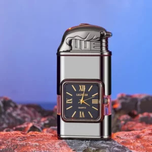 Windproof Lighter Vintage Watch Bezel Jet flame Torch