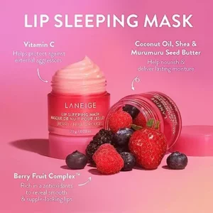 LANEIGE Lip Sleeping Mask: Nourish & Hydrate with Vitamin C, Antioxidants