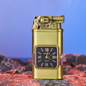 Windproof Lighter Vintage Watch Bezel Jet flame Torch