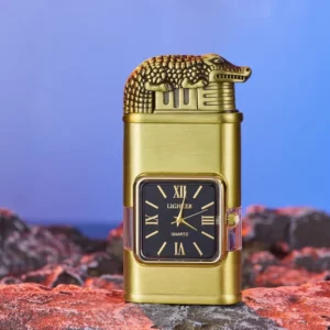 Windproof Lighter Vintage Watch Bezel Jet flame Torch