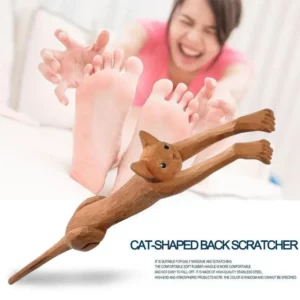 Cat Shaped Back Scratcher Sturdy Wood Back Scratchers