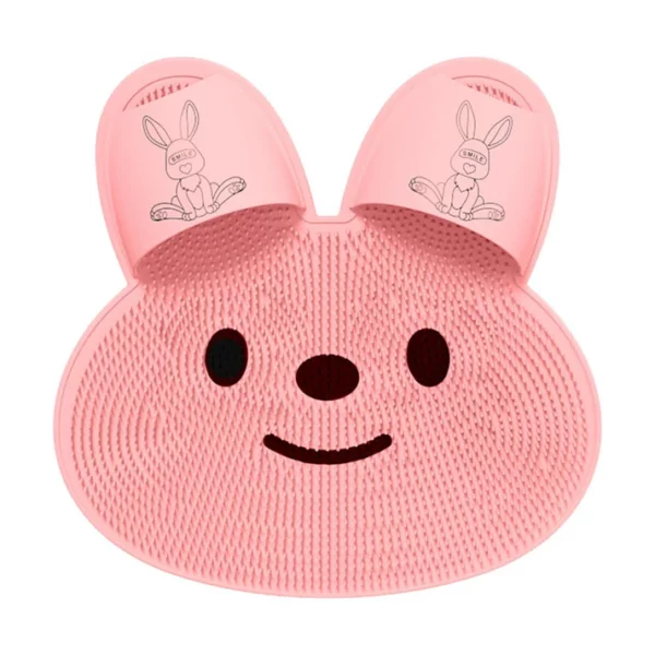 Silicone Rabbit-shaped Foot Rubbing Shower Mat