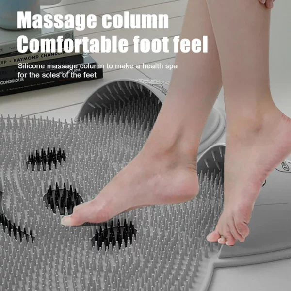 Silicone Rabbit-shaped Foot Rubbing Shower Mat