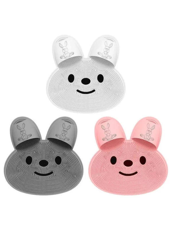 Silicone Rabbit-shaped Foot Rubbing Shower Mat