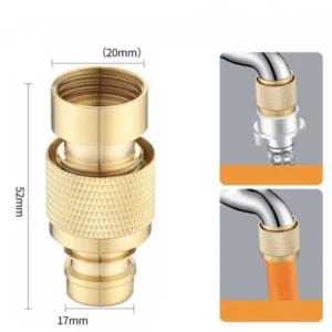 freeCopper Water Pipe Adapter & High Pressure Water Hose Nozzle