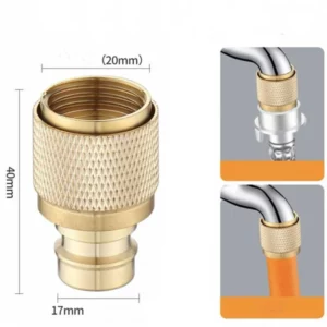 freeCopper Water Pipe Adapter & High Pressure Water Hose Nozzle