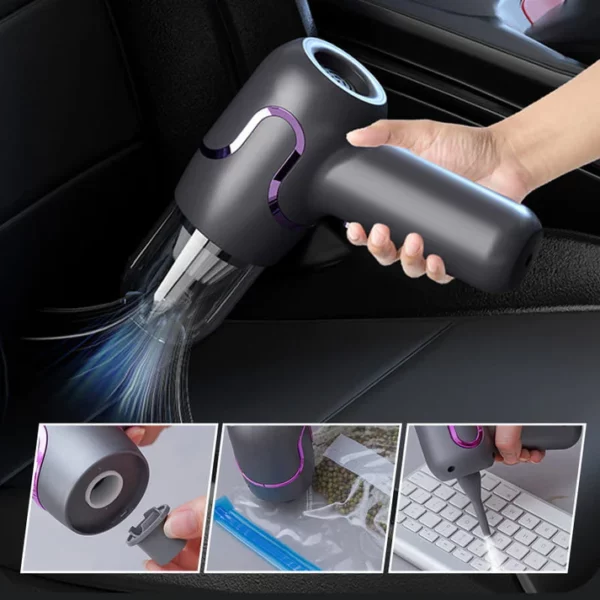 New Upgrade 3 in 1 Compressed Air Duster/Pump & Wireless Vacuum Cleaner