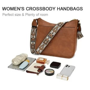 Women's Versatile Leather Crossbody Bag