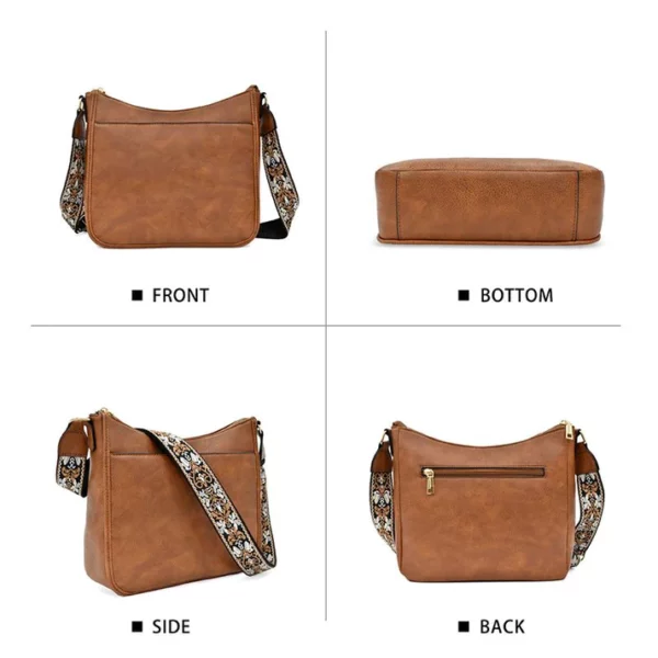 Women's Versatile Leather Crossbody Bag