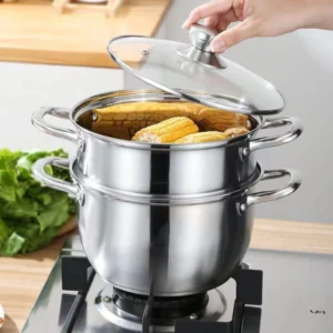 Stainless Steel Multifunctional Double-Layer Pot & Steamer