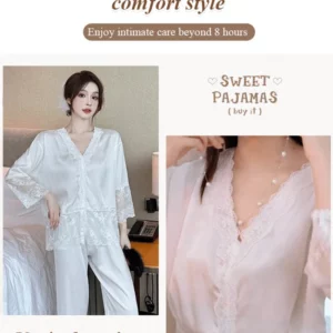 🌸Hot Sale 40% Off🌸Ice Sexy Lace Pajamas Two Piece Set