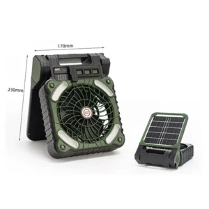 Multifunction Portable Solar Fan for Outdoor