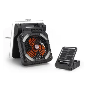 Multifunction Portable Solar Fan for Outdoor