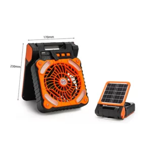 Multifunction Portable Solar Fan for Outdoor