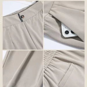 ComfortChic High-Waist Ice Silk pants