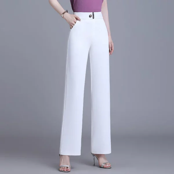 ComfortChic High-Waist Ice Silk pants