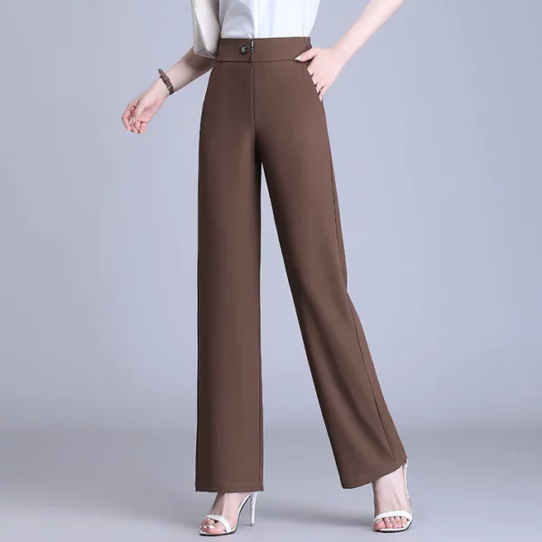 ComfortChic High-Waist Ice Silk pants