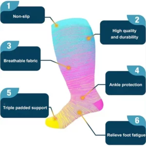 Plus Size Super Stretch Compression Socks