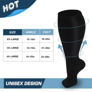 Plus Size Super Stretch Compression Socks