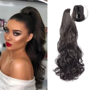 Clip-on Wavy Ponytail Extension